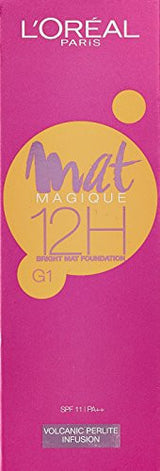 L'Oreal Paris Mat Magique 12H Mat Foundation, G1, 30g