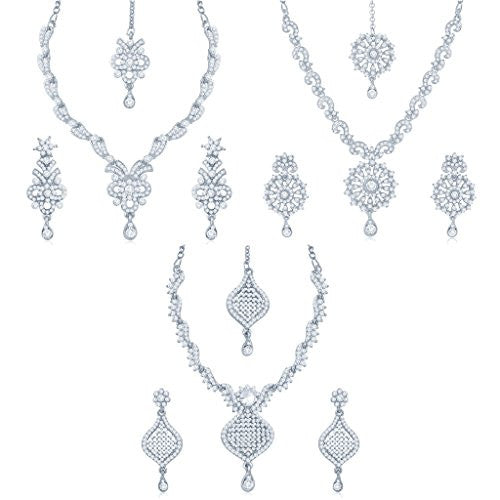Sukkhi Graceful 3 Pieces Necklace Set Combo for Women