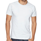 Pick Indiana Men's Round Neck Half Sleeve Solid T-Shirt (White)