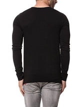 Gritstones Black Full Sleeve Round Neck T Shirt GSFSTSHT1282BLK_M
