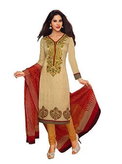Angelfab Women's Cotton Dress Material (PRE432_Multi-Coloured)