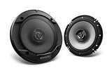Kenwood Audio KDC-BT23 Single Din Bluetooth Audio CD Receiver + (4) KFC-1666S 6-5-Inch 300W Coaxial Speakers and Free Mobile Bracket