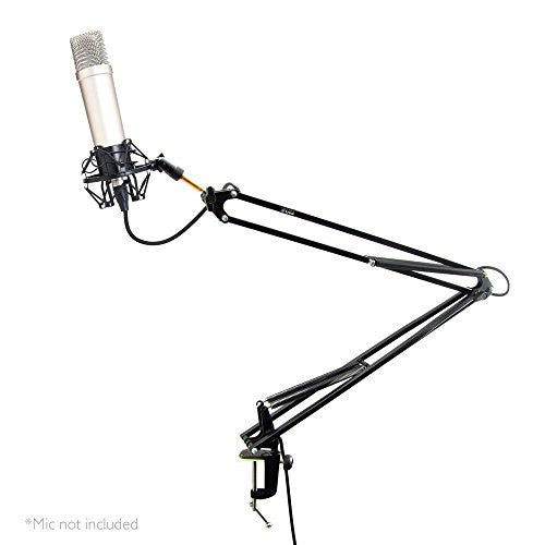 PYLE PRO PMKSH04 Universal Table Clamp Pro Boom Shock Microphone Mount