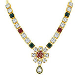 Sukkhi Lavish Gold Plated AD Necklace Set For Women