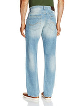 Lee Men's Rider Regular Fit Jeans (8907222004286_LEJN5166_34W x 34L_Heavy Bleached Distressed Cotton Linen)