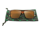TREEHUT¨ Wooden Bamboo Sunglasses Temples Classic Aviator Retro Square Wood Sunglasses