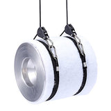 iPower GLROPE Pair of 1/8 Inch Heavy Duty Adjustable Grow Light Rope Clip Hanger w/Improved Metal Internal Gears,8-Feet Long(LONGEST EVER),150lb Capacity,Fully Locking;Tear&amp;Rust Resistant.