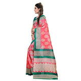 Glory Sarees Women's Bhagalpuri Art Cotton Saree(vnart26_pink)