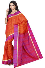 Mysore silk saree Kanchipuram silk saree (PMB002 ORANGE MEGANTHA)