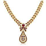 Sukkhi Marvellous Gold Plated AD Necklace Set For Women