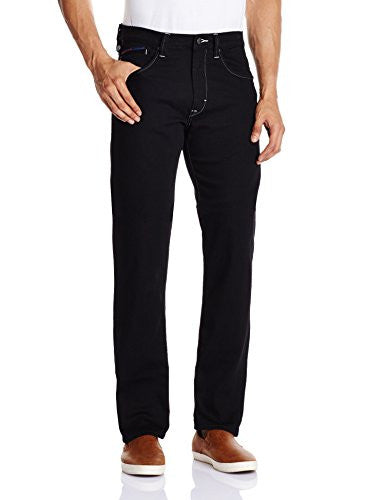 Lee Men's Akon Relaxed Fit Jeans (8907222531300_LEJN5519_32W x 33L_Urban Jet Black)