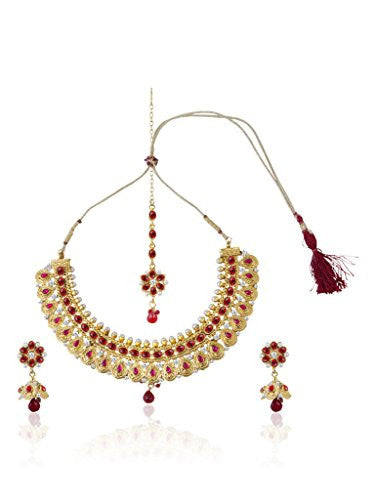 Sukkhi Artistically Gold Plated AD Necklace Set For Women