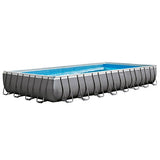 Intex 32ft X 16ft X 52in Rectangular Ultra Frame Pool Set with Filter Pump & Saltwater System