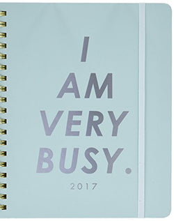ban.do design 2016-2017 Large 17 Month Agenda, I Am Very Busy, Ice Blue (60212)