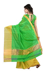 Mimosa Soft Cotton Silk Saree(3047-MP-OS-PGREEN)
