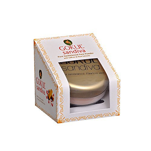 Gokul Sandalwood Face Powder, 10g