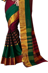 Trendz Women Cotton Silk Saree(TZ_VV_Multi)
