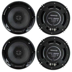 New 4) New Kenwood KFC-1665S 6.5 Inch 600 Watt 2-Way Car Audio Door Coaxial Speakers- PUNER Store