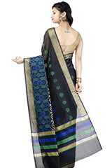 Chandrakala Women's Black Banarasi Art Silk Saree