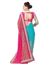 Panchratna Women's Faux Georgette Saree