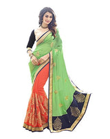 Panchratna Women's Faux Georgette Saree