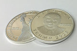 Donald Trump 2016 Silver Plated Presidential Liberty Replica Coin