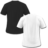 Tripr Men's V-Neck Combo White Black (Medium)