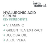 InstaNatural Hyaluronic Acid Serum - Anti Aging Serum for Face - Reduces Wrinkles, Fine Lines & More - For Youthful & Radiant Skin - With Vitamin C Serum and More - 2 OZ