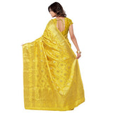 Varkala Silk Sarees Women's Tussar Silk Kanchipuram Saree(PT1001GD_Yellow)