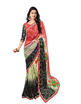 Trendz Georgette Bandhani Saree With Blouse Piece (TZ_Bandhani)