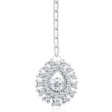 Sukkhi Pleasing Rhodium Plated AD Necklace Set for Women