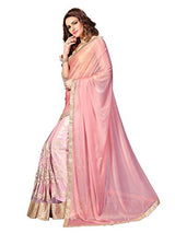 Online Fayda Cream &amp; Baby Pink Coloured Art Silk &amp; Net dazzling Saree