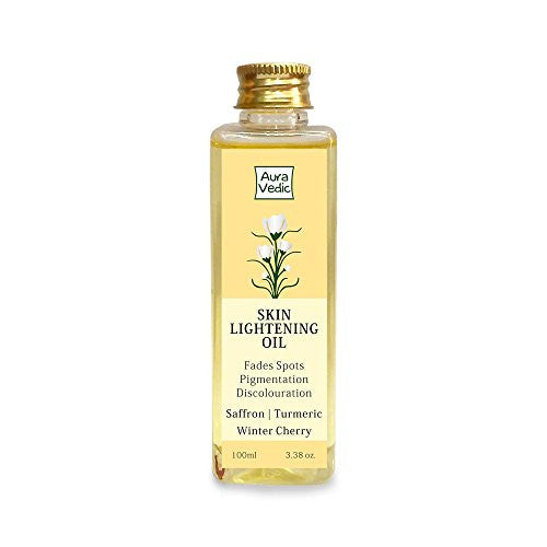 Auravedic Skin Lightening Oil with Saffron, Turmeric and Winter Cherry, 100 ml