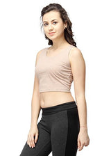 Campus Sutra Women Crop Top(SS16MEL_CROP_W_PLN_BR_M)