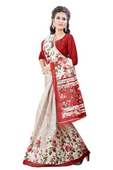 Glory Saree Women's Bhagalpuri Cotton Saree(VNART21_beige)