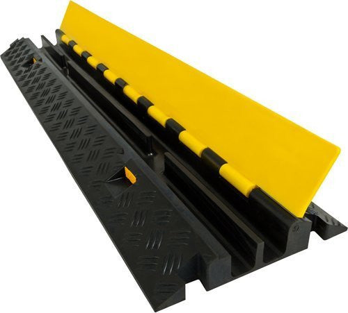 Dual Channel Cable Protector Straight Ramp