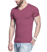 Tripr Men's V-Neck Tshirt Maroon