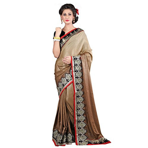 Glory Sarees Women's Georgette Saree (DN2_goldenbrown)