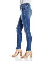 Calvin Klein Jeans Women's Ultimate Skinny Ripped Jean, Classic Blue, 26x32L