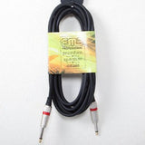 4 Packs: EMB Professional QTQ-16G15F 1/4" TS To 1/4" TS Balanced 16 Gauge 15 Feet Instrument / Speaker Heavy Duty Patch Cable