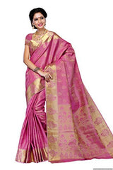 Mimosa Women'S Tussar Silk Saree With Blouse,Color:Pink(3192-178-PINK)