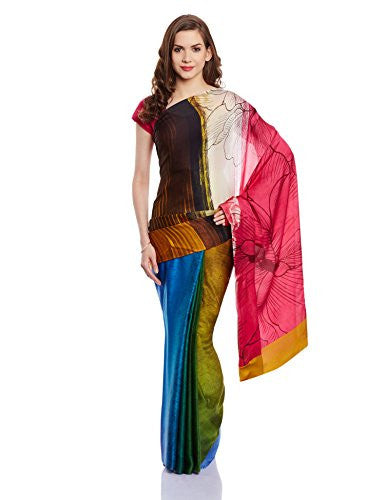 Satya Paul Saree With Blouse Piece (SS437-0035_Multicolor)
