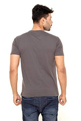 Fleximaa Men's Cotton Round Neck T-Shirt Grey Milange, Black, Shade Green &amp; S... (r-gy-b-sg-sgy-xl)