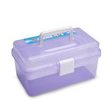 Imported Nail Art 2 Layer Empty Makeup Brush Container Tool Storage Box Random Color