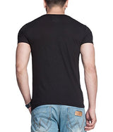 Tripr Men's V-Neck Tshirt Black (Large)