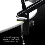 PYLE PRO PMKSH04 Universal Table Clamp Pro Boom Shock Microphone Mount