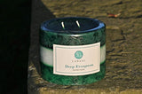 LABONI Deep Evergreen Mottled Rustic Layered Pillar Scented Candle
