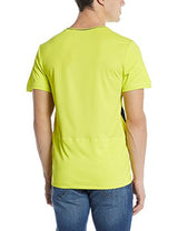 Reebok Men's Round Neck T-Shirt (4057284827249_AY2414_Medium_Hero Yellow)