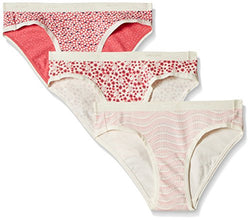 Amante Women's Cotton Bikini Panty (Pack of 3) (PPK33101_Assorted_Large)