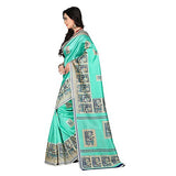 e-VASTRAM Womens Art Mysore Printed Silk(NS3B_Green)
